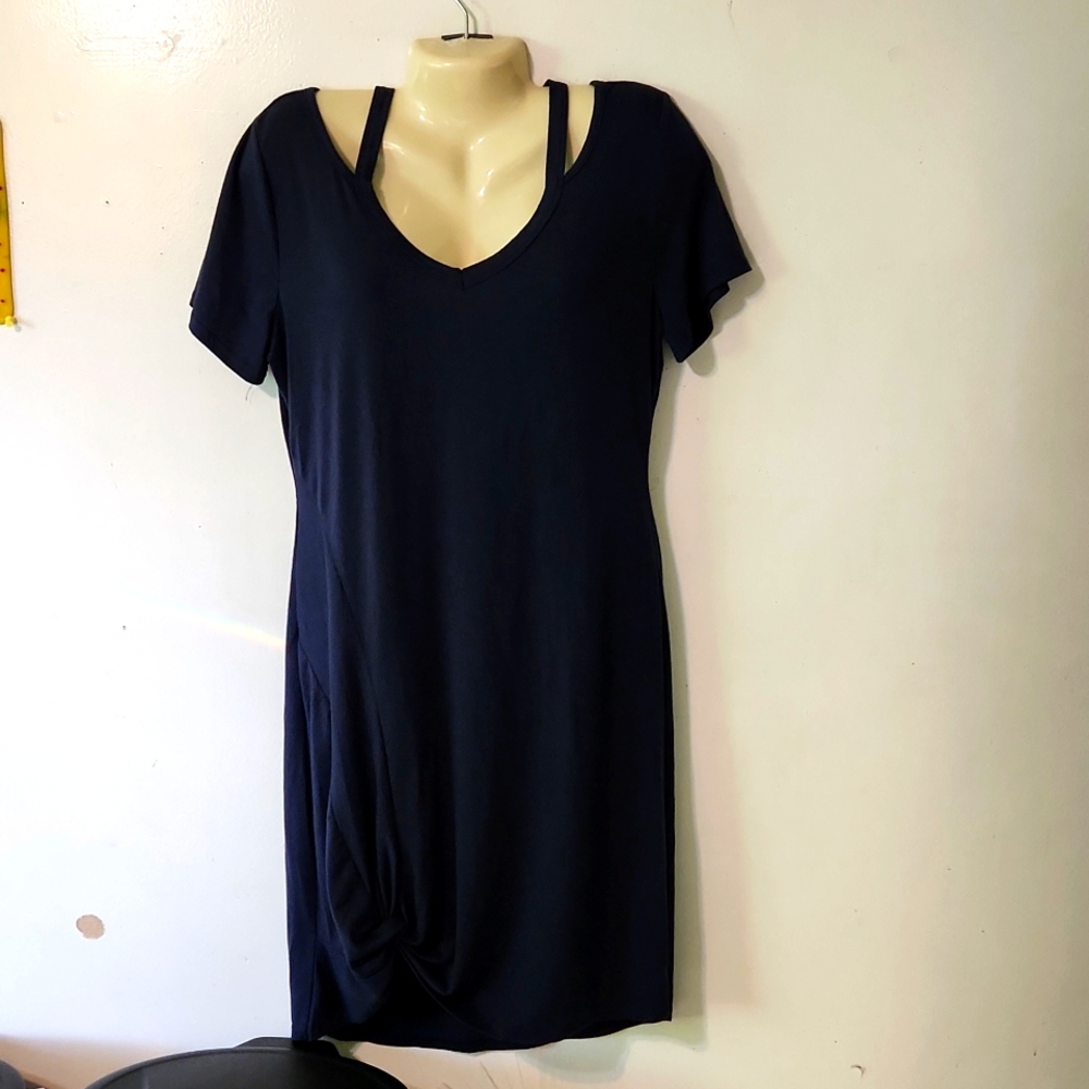 Berryou Navy Blue Dress, M